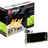 Видеокарта GeForce GT730, MSI, 2Gb GDDR3, 64-bit, VGA DVI HDMI, 902 1600 MHz, Si