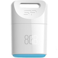 USB Флеш накопитель 8Gb Silicon Power Touch T06 White 20 8Mbps SP008GBUF2T06