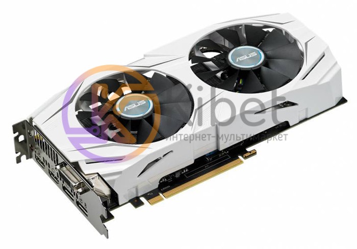Видеокарта GeForce GTX1060 OC, Asus, 6Gb DDR5, 192-bit, DVI 2xHDMI 2xDP, 1809 80