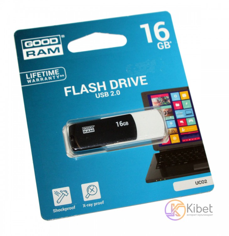 USB Флеш накопитель 16Gb Goodram Colour Mix, Black White (UCO2-0160KWR11)