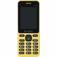 Мобильный телефон Bravis C246 Fruit Dual Yellow, 2 Sim, 2.4' (320x240), MicroSD,
