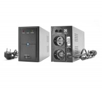 ИБП Ritar E-RTM600 (360W) ELF-L, LED, AVR, 4st, 2xSCHUKO socket, 1x12V7Ah, metal