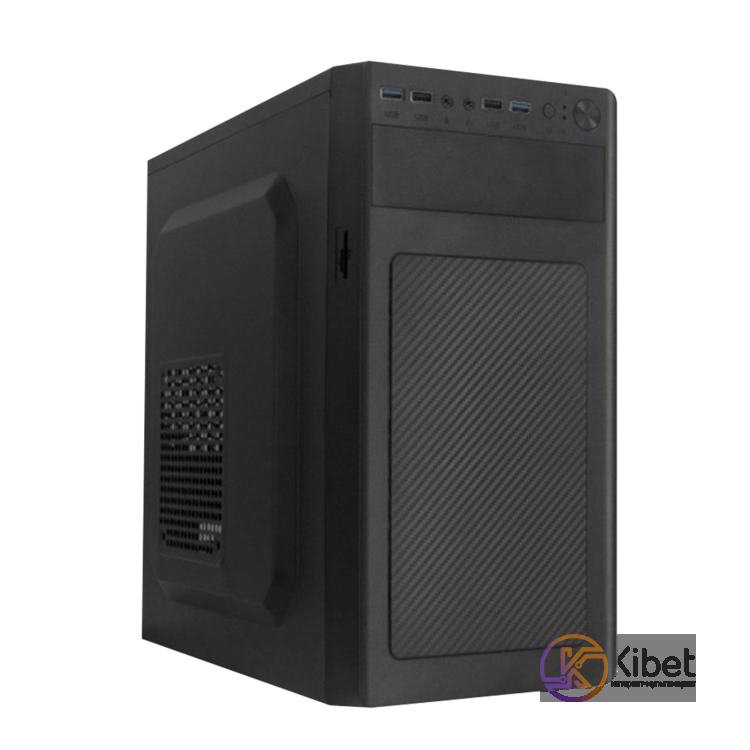 Корпус LogicPower 6116 Black, 500W 120mm, mATX, USB 2.0, 2хUSB 3.0, Audio, 1x5,2