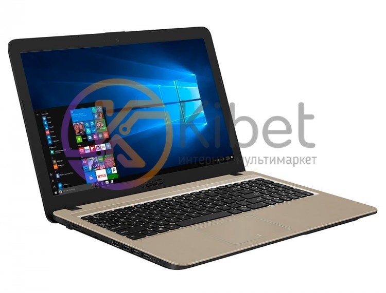 Ноутбук 15' Asus X540NA-GQ005 Chocolate Black 15.6' глянцевый LED HD (1366x768)