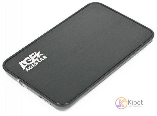 Карман внешний 2.5' AgeStar 3UB 2A8, Black, USB 3.0, 1xSATA HDD SSD, питание по