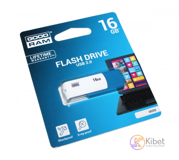 USB Флеш накопитель 16Gb Goodram Colour Mix, Blue White (UCO2-0160MXR11)