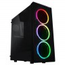 Корпус Raidmax Neon RGB Black Middletower без БП, ATX mATX mITX, 2*2.5'(SSD), 2*
