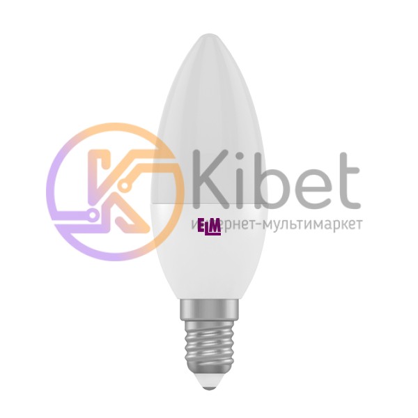 Лампа светодиодная E14, 7W, 4000K, PA10L, ELM, 620 lm, 220V (18-0110)