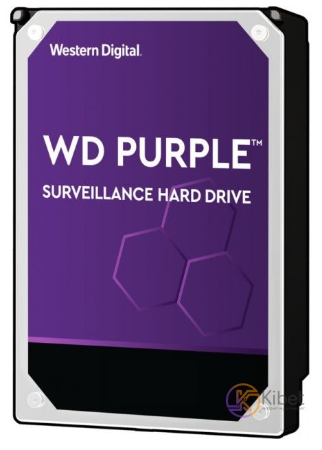 Жесткий диск 3.5' 6Tb Western Digital Purple, SATA3, 64Mb, 5400 rpm (WD63PURZ)