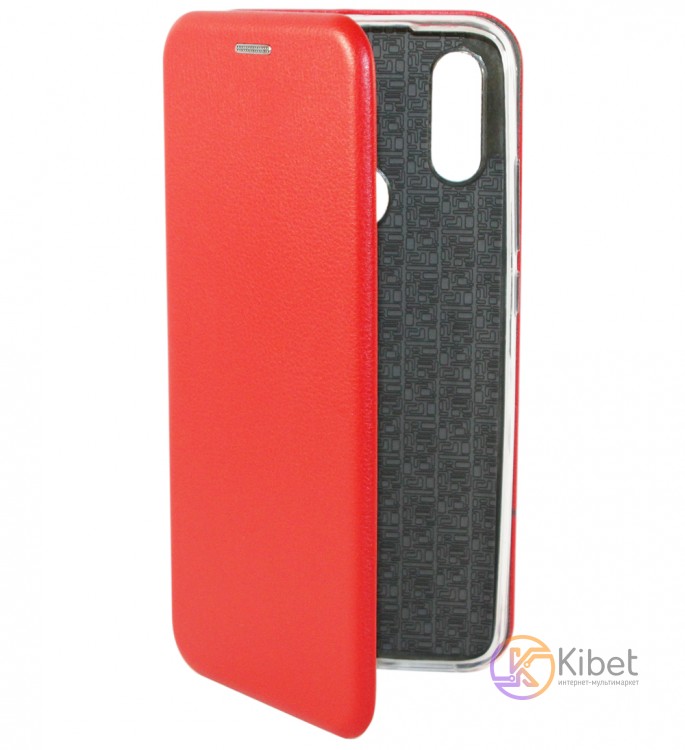 Чехол-книжка для смартфона Xiaomi Redmi 7, Premium Leather Case Red