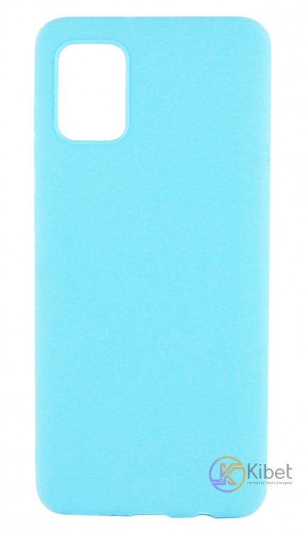 Накладка силиконовая для смартфона Samsung A31 (A317), Soft case matte Blue