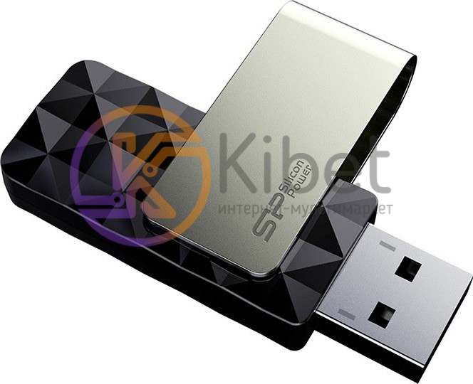 USB 3.0 Флеш накопитель 32Gb Silicon Power Blaze B30 Black 70 25Mbps SP032GB