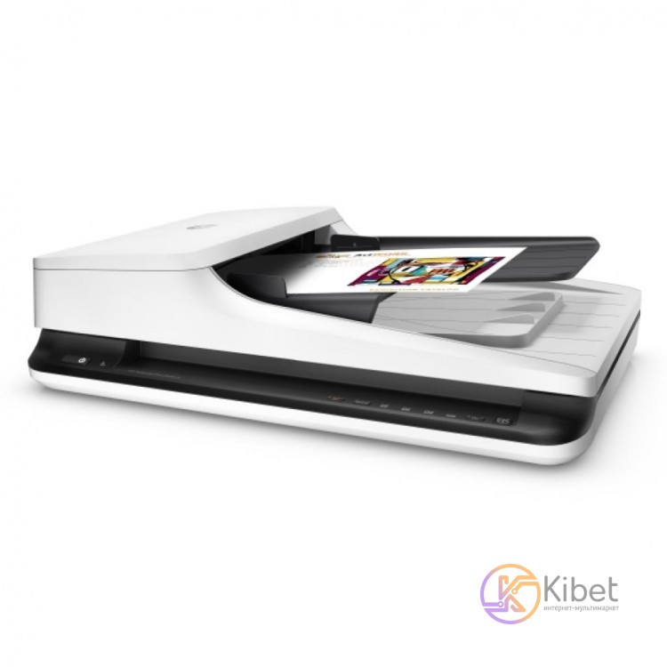 Сканер HP ScanJet Pro 2500 f1 (L2747A), White Black, CIS, A4, 1200 x 1200 dpi, 2
