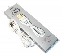 Кабель USB - Lightning, White, Remax, Radiance Lightning, 1 м (RC-041i)