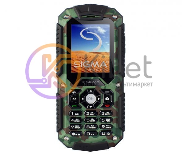 Мобильный телефон Sigma mobile X-treme IT67 Khaki, 2 Sim, 2' (176x220) TFT, micr