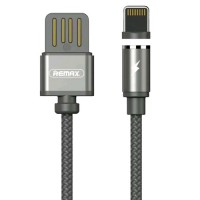 Кабель USB - Lightning, Remax RC-095I, Grey магнитный