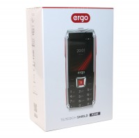 Мобильный телефон Ergo F246 Shield Black-Red, 2 Sim, 2.4' TFT 240*320, MicroSD (
