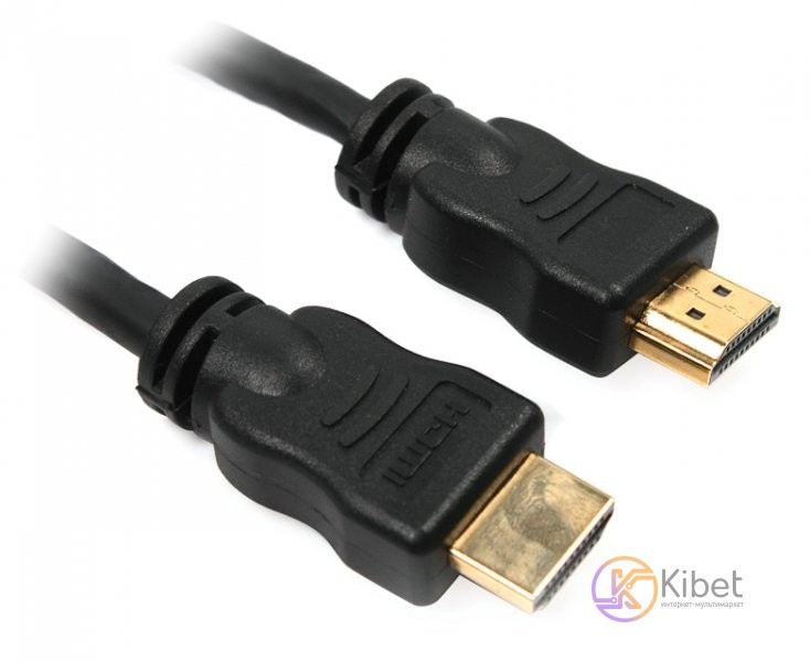 Кабель HDMI - HDMI, 5 м, Black, V1.4, Viewcon, позолоченные коннекторы (VD157-5M