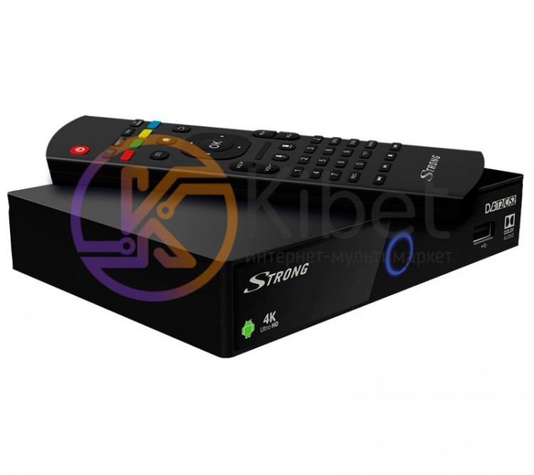 Медиаплеер Strong SRT 2401 4K Ultra HD, COMBO DVB-T2 C S2, Chipset S905X_B. DDR