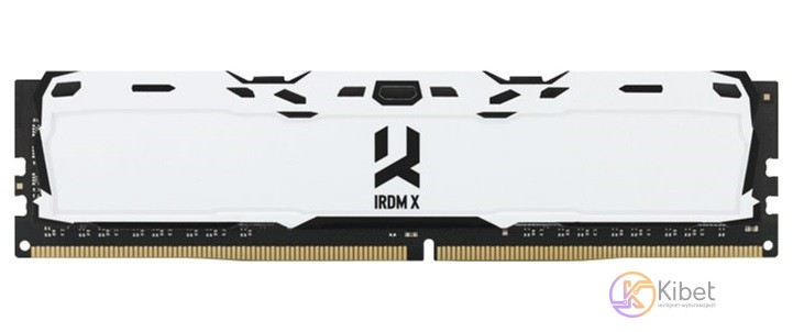Модуль памяти 16Gb DDR4, 3200 MHz, Goodram IRDM X, White, 16-18-18, 1.35V, с рад