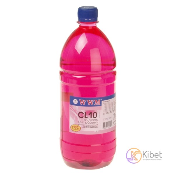 Жидкость чистящая WWM, для пигментных цветных чернил, 1 л (CL10-4)