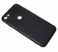 Накладка силиконовая для смартфона Apple iPhone 7, Soft Touch, с вырезом 'яблоко