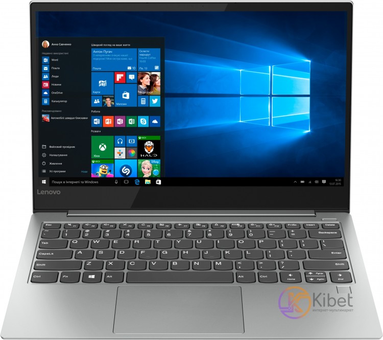 Ноутбук 13' Lenovo Yoga S730-13IWL (81J000ALRA) Platinum Silver, 13.3', глянцевы