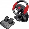 Руль Esperanza High Octane WX300, Black Red, вибрация, для PC PS2 PS3, 13 кнопок