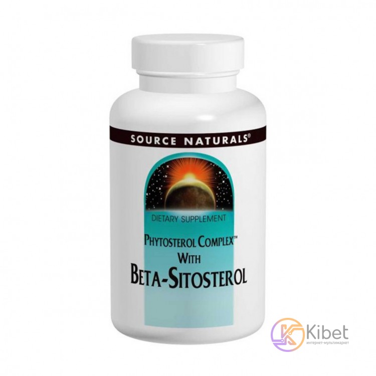Бета-ситостерол 113 мг, Source Naturals, 180 таблеток, рекомендуется при: повыше