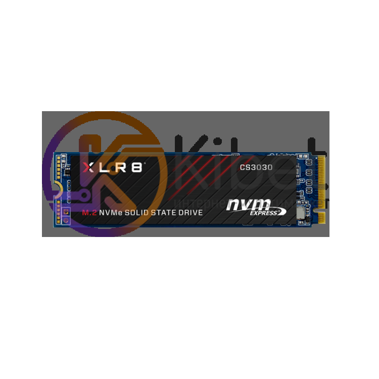 Твердотельный накопитель M.2 500Gb, PNY XLR8 CS3030, PCI-E 4x, 3D TLC, 3500 2000