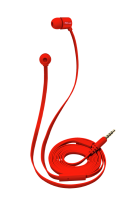 Наушники Trust Duga In-Ear, Red, 3.5 мм, микрофон, вставные, плоский и удобный ш