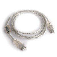 Кабель - удлинитель USB 2.0 - 3.0м AM AF Gemix GC1609-3 с ф фильтром, прозрачный