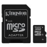 Карта памяти microSDHC, 32Gb, Class4, Kingston, SD адаптер (SDC4 32GB)