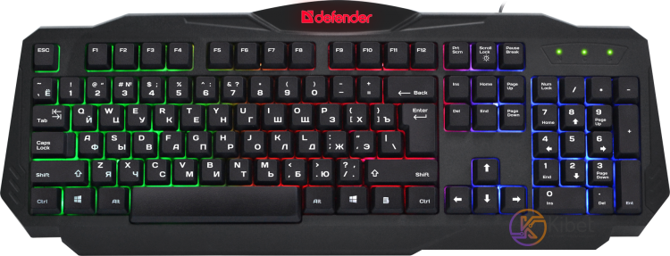 Клавиатура Defender Ultra HB-330L, Black, USB, подсветка