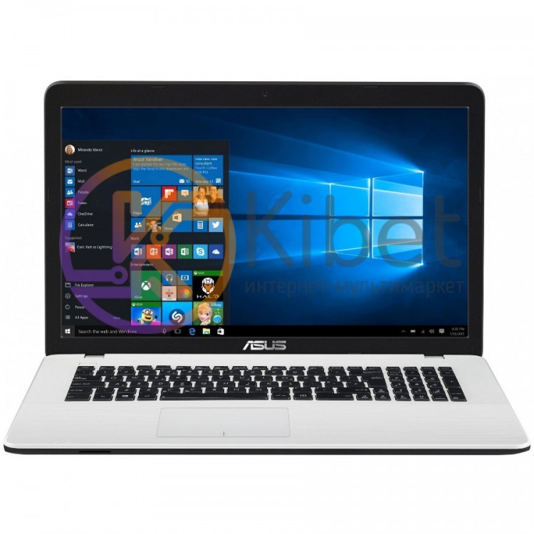Ноутбук 17' Asus X751NA-TY004 White, 17.3' глянцевый LED HD+ (1600x900), Intel P