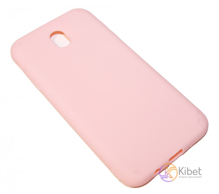 Накладка силиконовая для смартфона Samsung J7 J730 Pink, Soft Case matte INCORE
