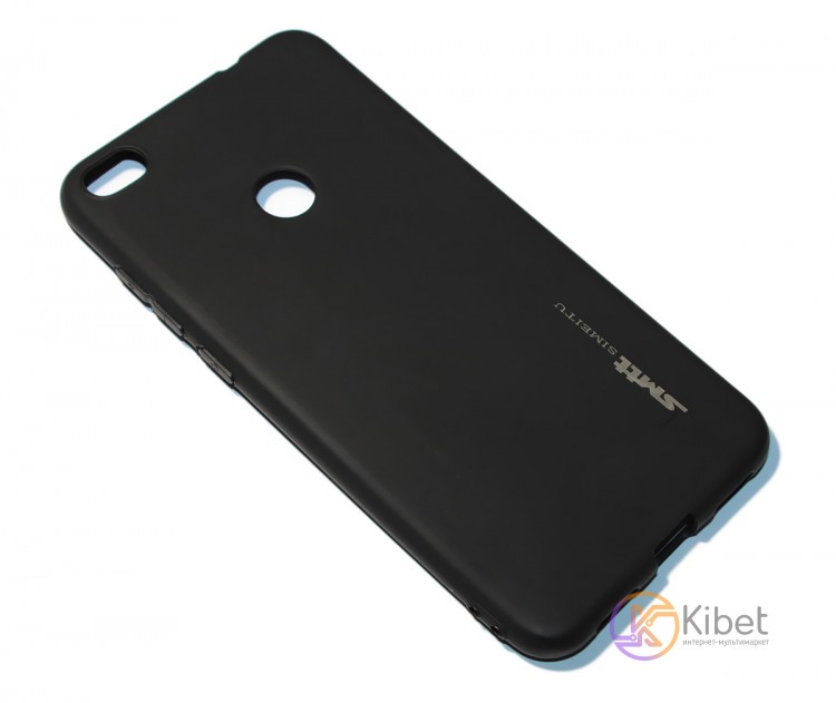 Накладка силиконовая для смартфона Huawei P8 Lite (2017), SMTT matte, Black