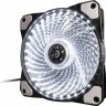 Вентилятор 120 мм, Frime 'Iris', Black, 120х120х25 мм, White LED подсветка (33 L