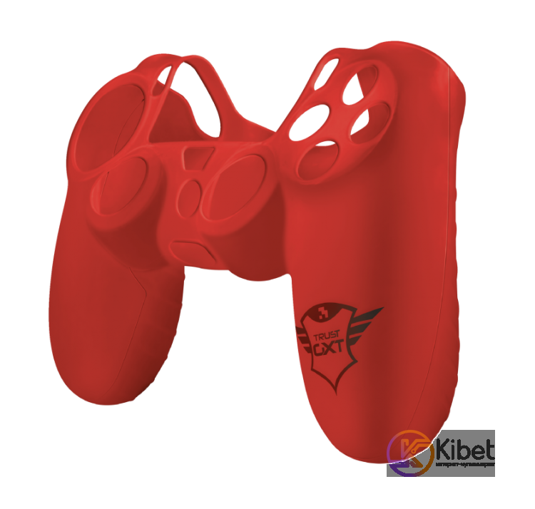 Чехол силиконовый Trust GXT 744B, Red, для геймпада PlayStation PS4 (21214)