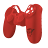 Чехол силиконовый Trust GXT 744B, Red, для геймпада PlayStation PS4 (21214)
