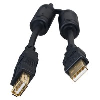 Кабель-удлинитель USB 2.0 (AM) - USB 2.0 (AF), Black, 3 м, HQ-Tech