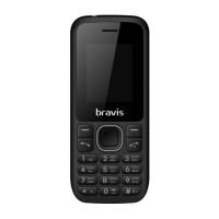 Мобильный телефон Bravis C183 Rife Dual Black, 2 Sim, 1.77' (160x120), MicroSD,