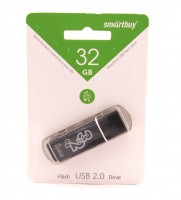 USB Флеш накопитель 32Gb Smartbuy Glossy series Black SB32GBGS-K