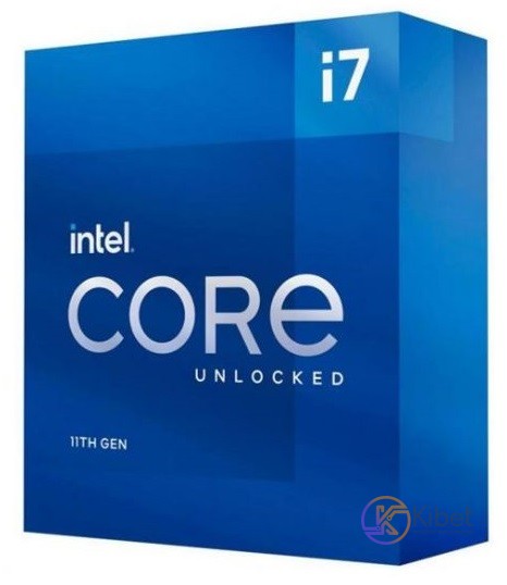 Процессор Intel Core i7 (LGA1200) i7-11700K, Box, 8x3.6 GHz (Turbo Boost 5.0 GHz