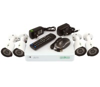 Комплект видеонаблюдения Green Vision GV-K-G02 04 720P, White: AHD Видеорегистра