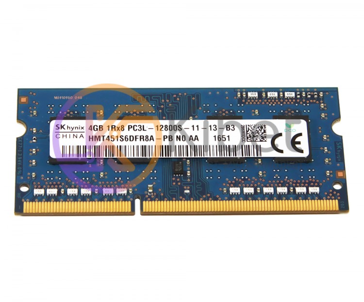 Модуль памяти SO-DIMM 4Gb, DDR3, 1600 MHz (PC3-12800), Hynix, 1.35V (HMT451S6DFR
