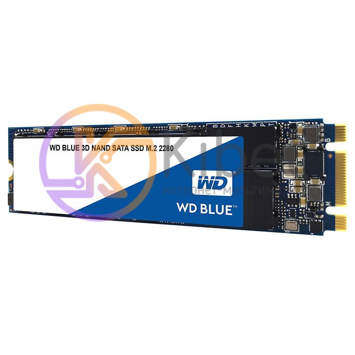 Твердотельный накопитель M.2 500Gb, Western Digital Blue, SATA3, 3D TLC, 560 530