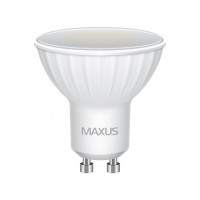 Лампа светодиодная GU10, 5W, 4000K, MR16, Maxus, 500 lm, 220V (1-LED-516)