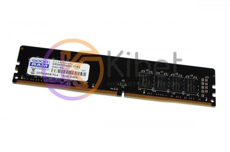 Модуль памяти 8Gb DDR4, 2400 MHz, Goodram, 15-15-15, 1.2V (GR2400D464L17 8G)