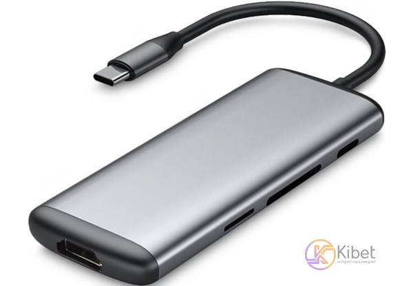 Концентратор USB 3.0 Xiaomi HAGiBiS UC39-PDMI HUB 6 портов, Grey